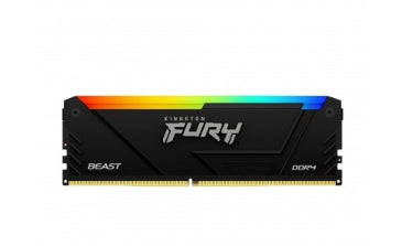 MEMORIA RAM KINGSTON FURY BEAST BLACK XMP RGB DIMM DDR4 8GB 3200MT/S CL16 1RX8 1.35V