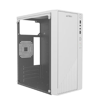 Gabinete Mini Torre Acteck KIOTO GC220 ESSENTIAL SERIES Factor de forma: Mini Torre, Panel Lateral Cristal Templado, Tarjetas madre compatibles: Micro ATX