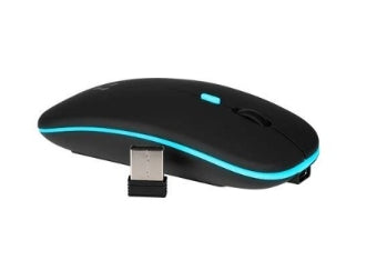MOUSE VORAGO MO-307 INALAMBRICO HASTA 1600 DPI RECARGABLE TIPO C NEGRO RGB
