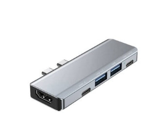 DockStation 5 EN 1 UBP UB52 Hub Adaptador Urban Balance con 5 entradas. Entradas HDMI, USB A y tipo C. Carga máxima PD de 100W. Especial para MACBOOK / APP