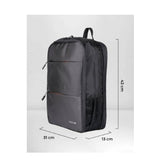 Backpack EXPAND TZLBP14 TECHZONE de 16 pulgadas color negro, múltiples compartimientos, garantía limitada de por vida